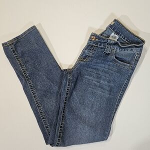 Paris Blues Jeans Womens Size 11 Medium Wash‎ Low Rise Straight Leg Style Preppy